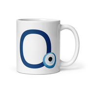 Monogram Mug: Watercolor Mati- Ο-Omicron
